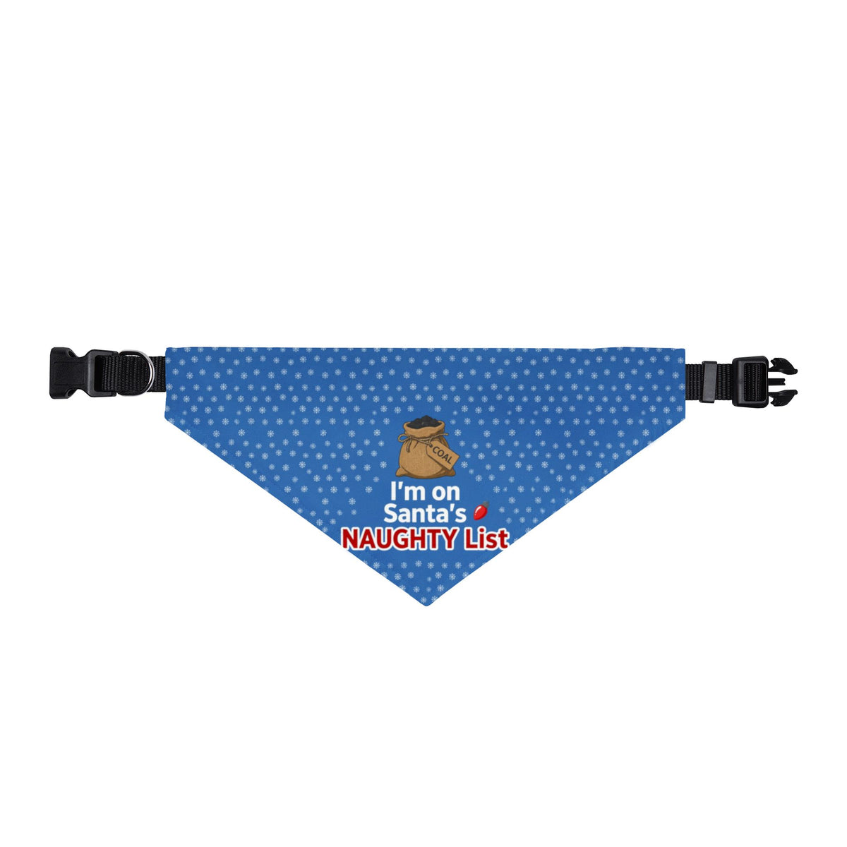 I'm on Santa's Naughty List Christmas Clip-On Dog Bandana