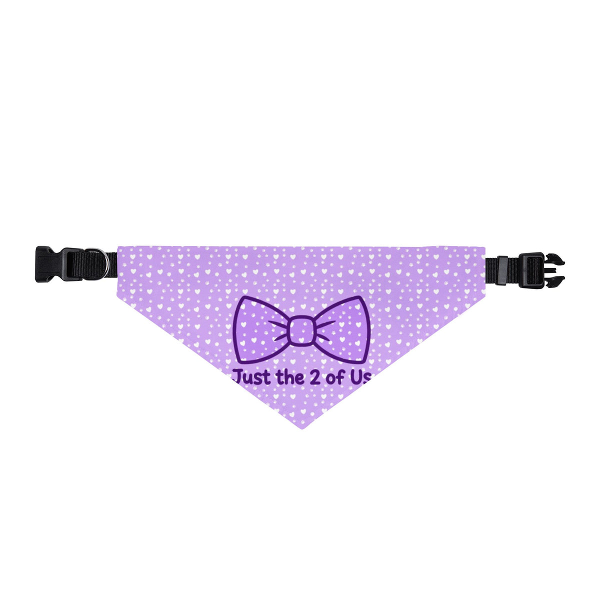 Just the 2 of Us Clip-On Dog Bandana