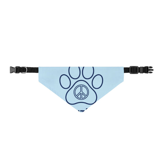 PawzPaz for Boy Dogs Blue Clip-On Dog Bandana