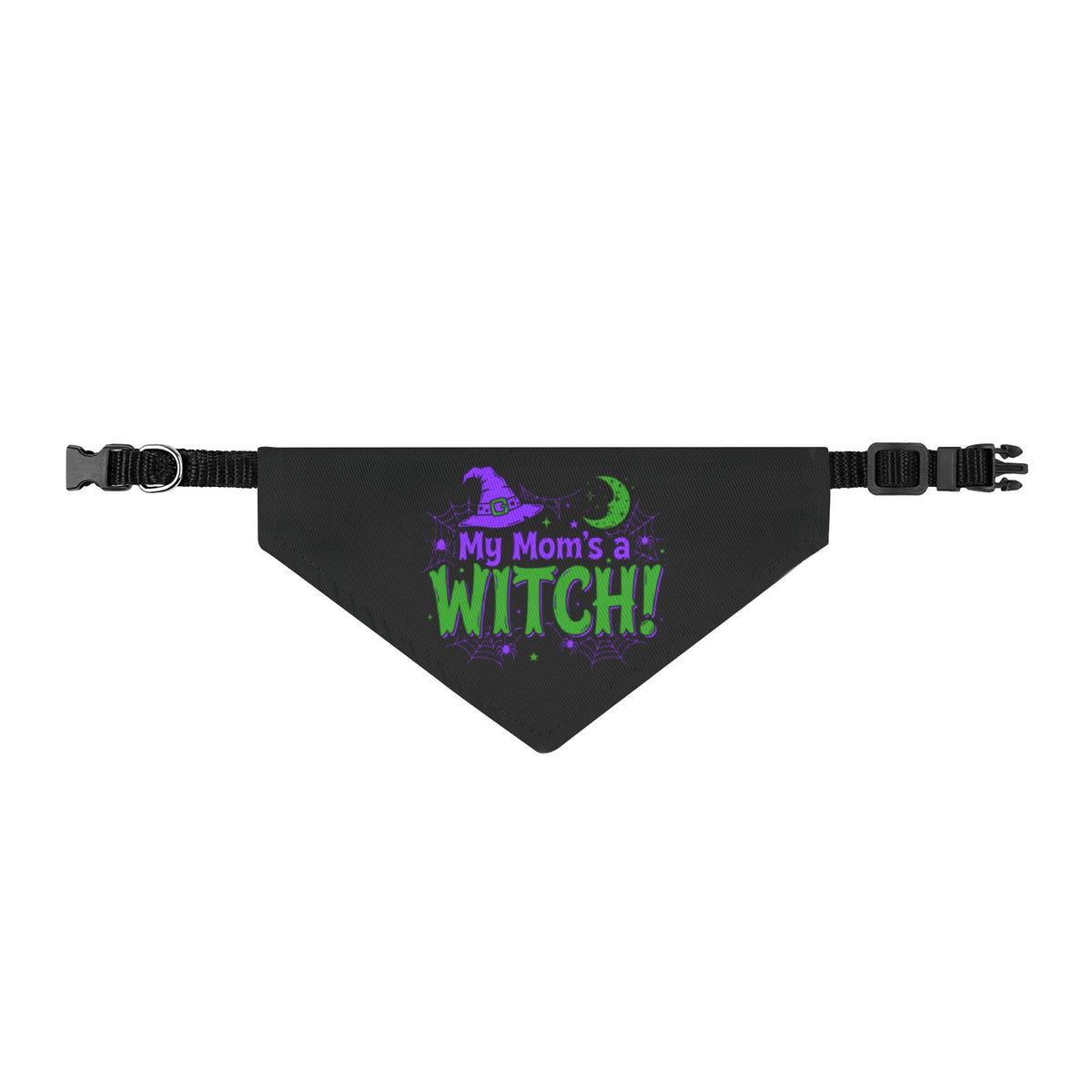 My Mom's a WITCH! Halloween Clip-On Dog Bandana