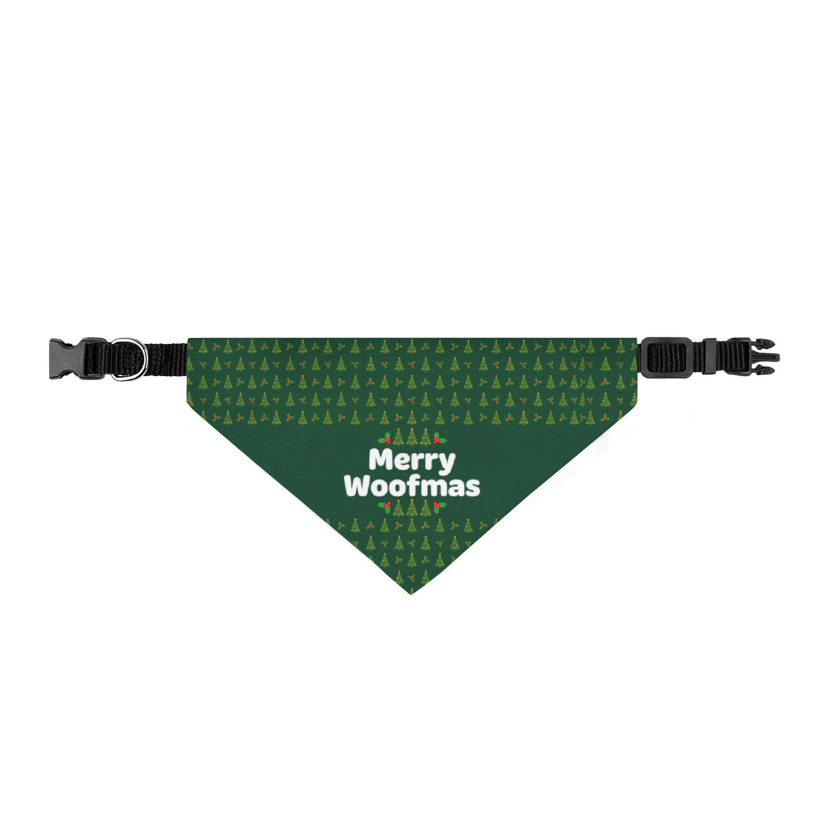 Merry Woofmas Christmas Clip-On Dog Bandana