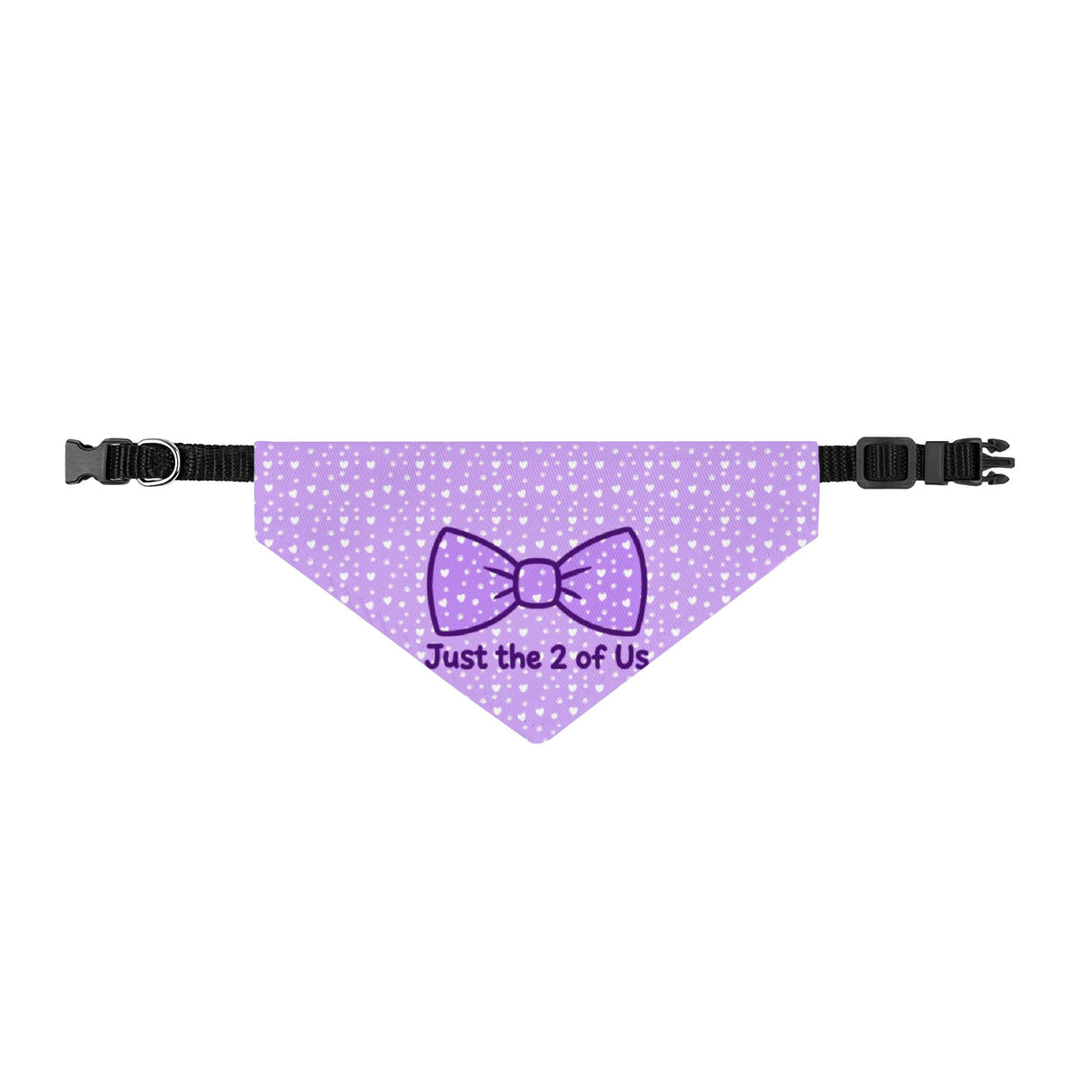 Just the 2 of Us Clip-On Dog Bandana