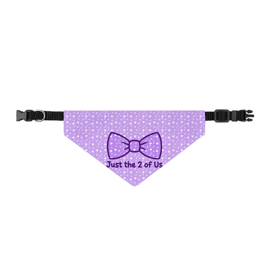 Just the 2 of Us Clip-On Dog Bandana