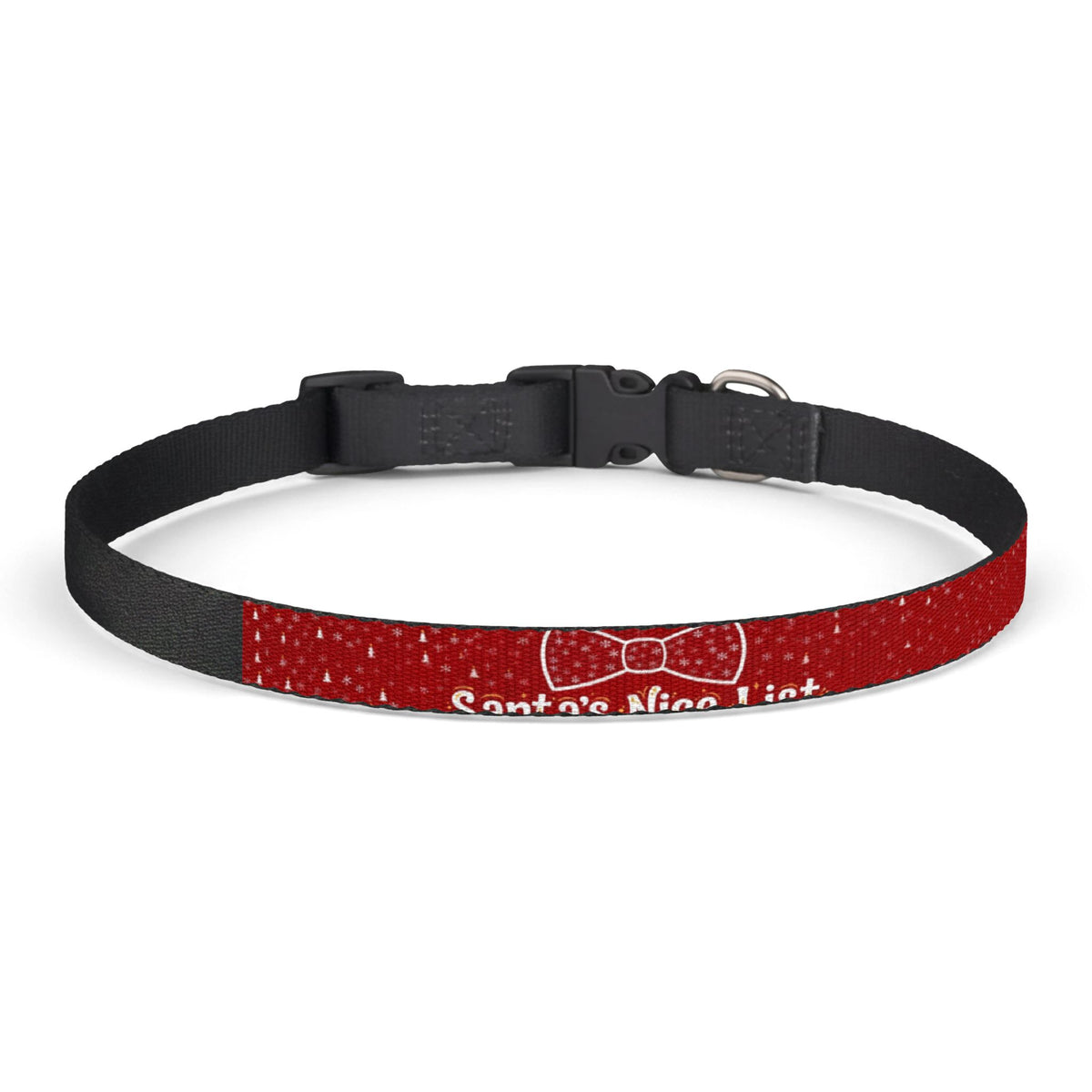 Santa's Nice List Christmas Clip-On Dog Collar