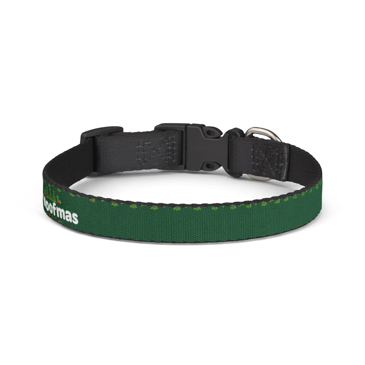 Merry Woofmas Christmas Clip-On Dog Collar