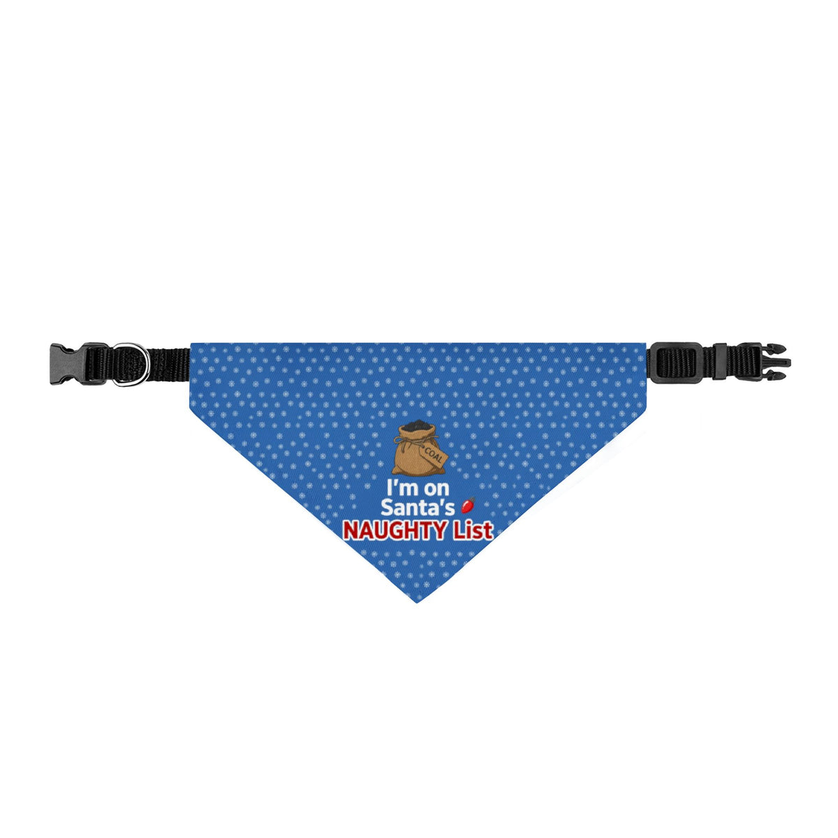 I'm on Santa's Naughty List Christmas Clip-On Dog Bandana