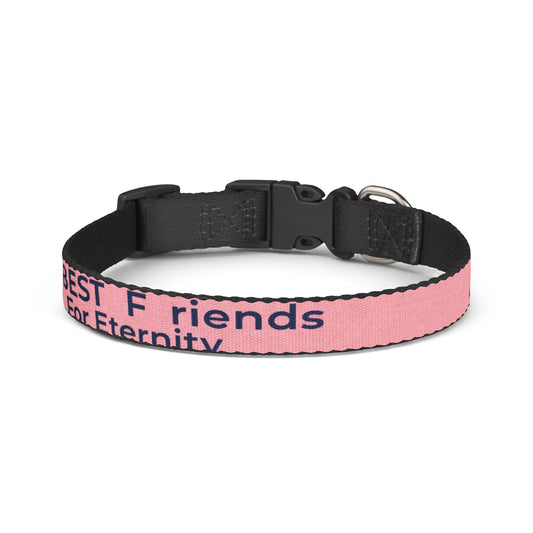 B.F.F.E. Rainbow Pink Clip-On Dog Collar