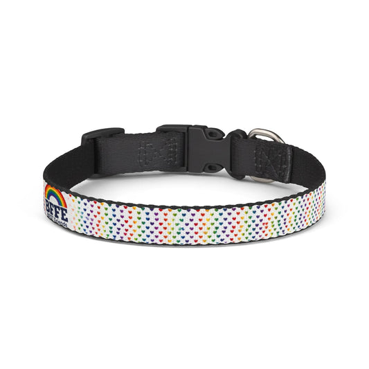 BFFE Rainbow Hearts Clip-On Dog Collar