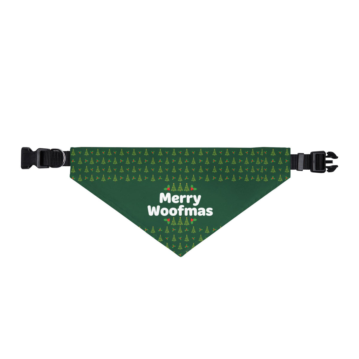 Merry Woofmas Christmas Clip-On Dog Bandana