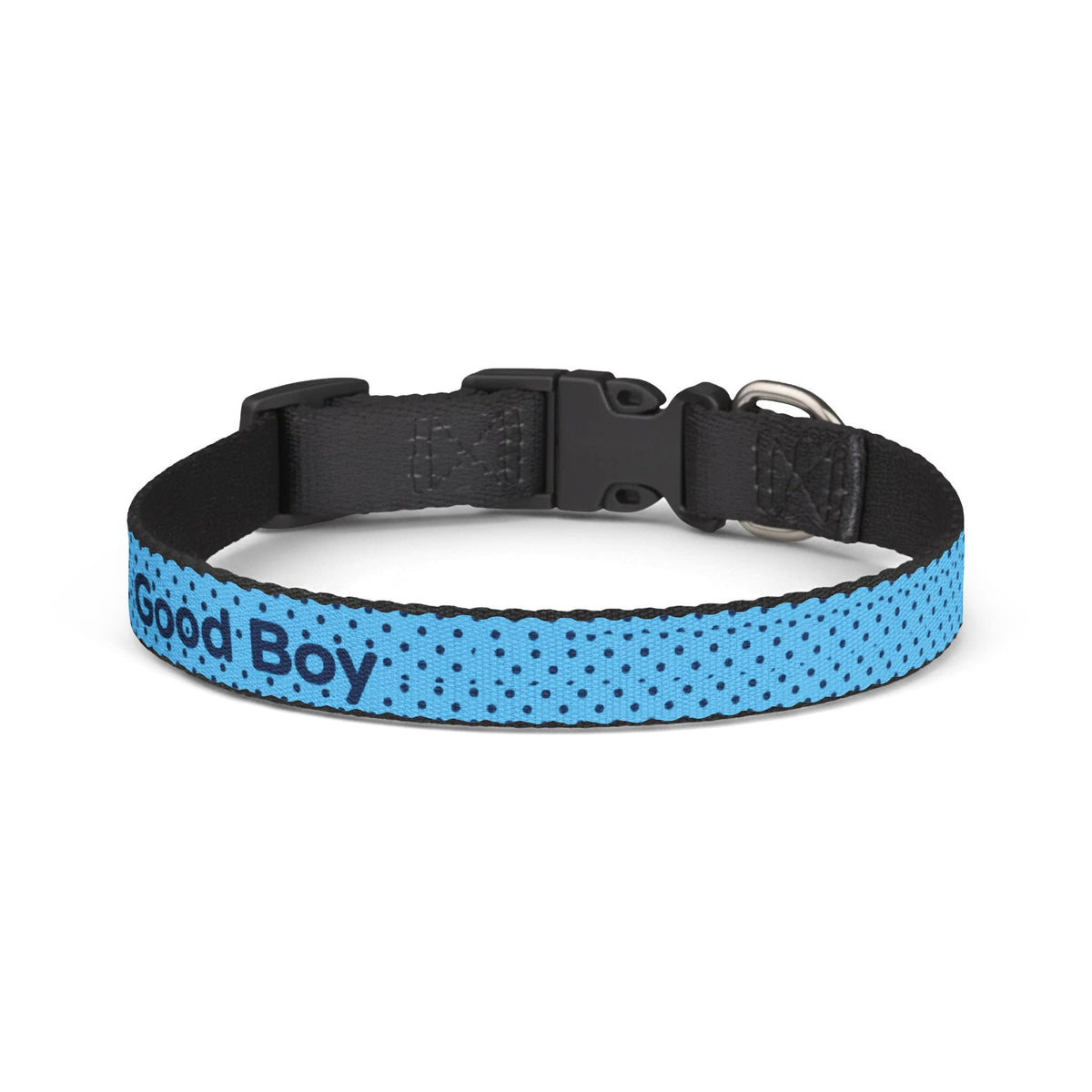 Good Boy Blue Polka Dot Clip-On Dog Collar